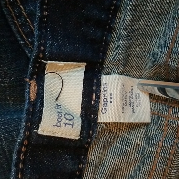 (10) GAP Youth Dark Wash 100% Cotton Denim Bootcut Jeans Contemporary - Picture 3 of 7